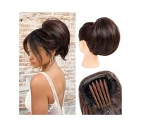 Chignon finto Chignon sintetico con coulisse elastica, coda di cavallo corta, pettine, extension clip Donne(6)