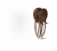 Chignon finto Chignon spettinato sintetico, extension for capelli ricci, coda di cavallo con code dritte Donne(Jet Black)