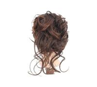 Chignon Finto Parrucca con clip da 1 pezzo, soffice, morbida al tatto, realistica, dall'aspetto naturale, forcine for capelli da donna, parrucca marrone nera for uso femminile(Light Brown)