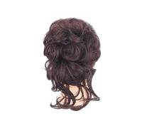 Chignon Finto Parrucca con clip da 1 pezzo, soffice, morbida al tatto, realistica, dall'aspetto naturale, forcine for capelli da donna, parrucca marrone nera for uso femminile(Dark Brown)