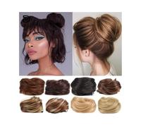 Chignon Finto per Capelli Chignon for capelli lisci e spettinati, chignon a ciambella, chignon sintetico con fermaglio for capelli, estensioni for capelli da donna Code Finte per Capelli(Natural Blond