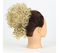 Chignon for capelli ricci spettinati, extension con coulisse sintetica, coda di cavallo, 90 g, chignon grande, pezzi for capelli da donna(H)