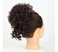 Chignon for capelli ricci spettinati, extension con coulisse sintetica, coda di cavallo, 90 g, chignon grande, pezzi for capelli da donna(D)