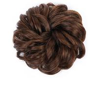 Chignon for capelli ricci spettinati sintetici in fibra ad alta temperatura, avvolgente invisibile for capelli, coda di cavallo riccia, chignon elastico for capelli(Light Brown)