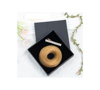 Chignon for capelli umani, chignon spettinato, pezzi for capelli, chignon a ciambella con elastico in gomma, coda di cavallo, pezzo for capelli scrunchy for donne Look Elegante Chic(Light Brown)