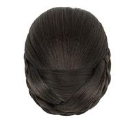 Chignon intrecciato, copricapo da ballerina, pezzi di capelli, scrunchies, fermagli for parrucche, chignon, copricapo da donna(Dark Brown)