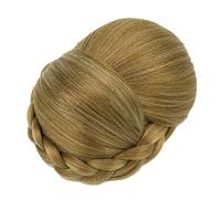 Chignon intrecciato, copricapo da ballerina, posticci, scrunchies, chignon con fermagli, copricapo da sposa for donna(Mix Copper)