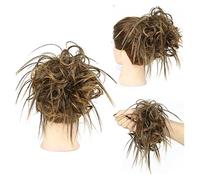 Chignon Messy Bun Sintetico Ricci Ondulati Chignon Cerchio Coda di Cavallo Fette di Capelli con Elastico Elastico Estensioni for Capelli for Donna Pezzo di chignon(Q17 12H24)
