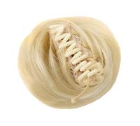 Chignon, Mini fermaglio a forma di orecchio di gatto for chignon spettinato, accessorio for parrucca in capelli sintetici per le donne(White)