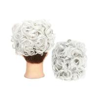 Chignon Panino sintetico Accessorio for capelli da donna Coda di cavallo Estensioni Riccioli Panino Disordinato Panino con coulisse Pettine for capelli Panino for capelli Pezzo di chignon(Q1 Gray)