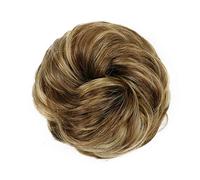 Chignon Panino sintetico Panino riccio disordinato Panino a ciambella con elastico in gomma Panino for chignon for capelli con estensione a coda di cavallo da donna Pezzo di chignon(9H19)