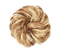 Chignon Panino sintetico Panino riccio disordinato Panino a ciambella con elastico in gomma Panino for chignon for capelli con estensione a coda di cavallo da donna Panino(22H28A)