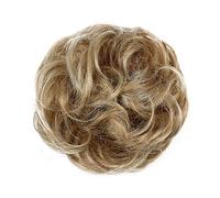Chignon Panino sintetico Panino riccio disordinato Panino a ciambella con elastico in gomma Panino for chignon for capelli con estensione a coda di cavallo da donna Pezzo di chignon(6AT88)