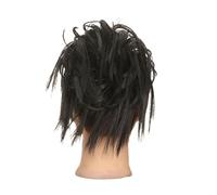 Chignon Parrucca da donna multicolore naturale soffice e squisita moda strumento for il trucco parrucca treccia coda di cavallo finta ad alta temperatura for la casa Pezzi di chignon per donna(Color:B