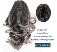 Chignon Parrucca di estensione dei capelli della coda di cavallo della clip dell'artiglio grande dell'onda corta sintetica Accessori for capelli delle signore della coda di cavallo del panino dei cape