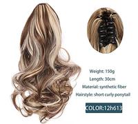 Chignon Parrucca di estensione dei capelli della coda di cavallo della clip dell'artiglio grande dell'onda corta sintetica Accessori for capelli delle signore della coda di cavallo del panino dei cape