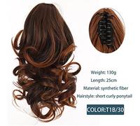Chignon Parrucca di estensione dei capelli della coda di cavallo della clip dell'artiglio grande dell'onda corta sintetica Accessori for capelli delle signore della coda di cavallo del panino dei cape