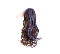 Chignon Parrucca for crocchia di capelli sintetici Capelli lunghi femminili Tinti di colore Coda di cavallo Treccia Dolce Fresco Artiglio Clip Stile Chignon for capelli a coda di cavallo alta Pezzo di