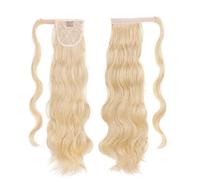 Chignon Parrucca sintetica resistente al calore con coda di cavallo avvolgente arricciata ondulata lunga 22 pollici Estensioni coda di cavallo Panino for capelli for donna Pezzo di chignon(25)
