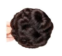 Chignon per Capelli 1 confezione da donna sintetica ricci bun coda di cavallo ciambella artiglio clip parrucca estensioni dei capelli nero marrone for le donne uso quotidiano Chignon per Capelli (Col