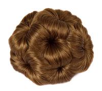 Chignon per Capelli 1 confezione da donna sintetica ricci bun coda di cavallo ciambella artiglio clip parrucca estensioni dei capelli nero marrone for le donne uso quotidiano Chignon per Capelli (Col