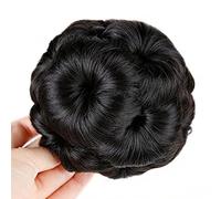 Chignon per Capelli 1 confezione da donna sintetica ricci bun coda di cavallo ciambella artiglio clip parrucca estensioni dei capelli nero marrone for le donne uso quotidiano Chignon per Capelli (Col