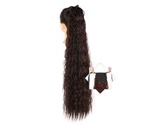 Chignon per Capelli 1 confezione lunga coda di cavallo onda di mais che allunga le parrucche sintetiche naturali con coulisse a forcina for l'estensione della coda di cavallo Chignon per Capelli (Col
