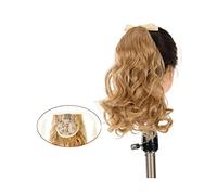 Chignon per Capelli 1 confezione sintetica corta coda di cavallo riccia lunga resistente al calore coulisse con coulisse corta ondulata coda di cavallo pezzo di capelli parrucca panino Chignon per Cap