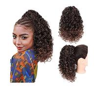 Chignon per Capelli 14 "coda di cavallo sintetica afro ricci coulisse coda di cavallo estensioni dei capelli clip di capelli capelli chignon pezzi di capelli for le donne nere Chignon per Capelli(G)