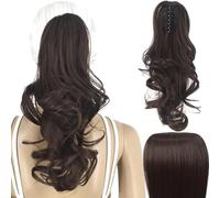 Chignon per Capelli 14 pollici Panino disordinato Panino sintetico Capelli ricci lunghi Parrucca ondulata grande Coda di cavallo Estensioni dei capelli Accessori for capelli da donna Chignon per Capel