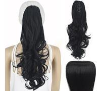 Chignon per Capelli 20 pollici Panino disordinato Panino sintetico Capelli ricci lunghi Parrucca ondulata grande Coda di cavallo Estensioni dei capelli Accessori for capelli da donna Chignon per Capel