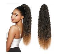 Chignon per Capelli 24/30 pollici lunghi ricci coda di cavallo estensione sintetica coulisse clip di capelli coda di cavallo parrucca capelli chignon for donna uso quotidiano Pezzo di Capelli Disordin