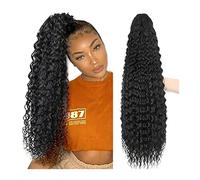 Chignon per Capelli 24/30 pollici lunghi ricci coda di cavallo estensione sintetica coulisse clip di capelli coda di cavallo parrucca capelli chignon for donna uso quotidiano Chignon per Capelli (Col