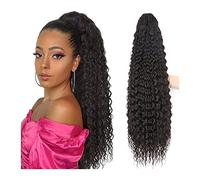 Chignon per Capelli 24/30 pollici lunghi ricci coda di cavallo estensione sintetica coulisse clip di capelli coda di cavallo parrucca capelli chignon for donna uso quotidiano Pezzo di Capelli Disordin