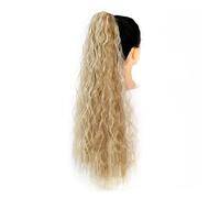 Chignon Per Capelli 24 "Riccio lungo con coulisse Puff Coda di cavallo Estensione dei capelli Sintetico Coda di cavallo Fermaglio per capelli Chignon per uso quotidiano delle donne Fette Per Donne(01)