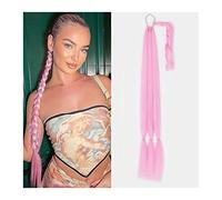 Chignon per Capelli 26/34 pollici lunga coda di cavallo intrecciata allungamento coda di cavallo sintetica fascia imbracatura parrucca pezzo panino for donna uso quotidiano Chignon per Capelli (Color