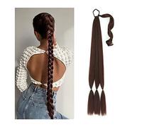 Chignon per Capelli 26/34 pollici lunga coda di cavallo intrecciata allungamento coda di cavallo sintetica fascia imbracatura parrucca pezzo panino for donna uso quotidiano Chignon per Capelli (Color