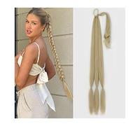 Chignon per Capelli 26/34 pollici lunga coda di cavallo intrecciata allungamento coda di cavallo sintetica fascia imbracatura parrucca pezzo panino for donna uso quotidiano Chignon per Capelli (Color