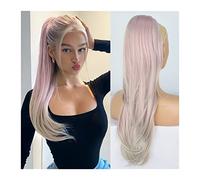 Chignon per Capelli 26 "coda di cavallo ondulata lunga con coulisse coda di cavallo sintetica con coulisse estensione della forcella parrucca panino for le donne tutti i giorni Chignon per Capelli (C