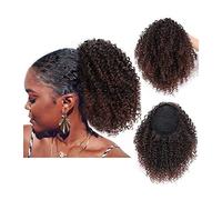 Chignon per Capelli 8 pollici corto ricci con coulisse tornante coda di cavallo coda di cavallo afro estensione dei capelli panino riccio sintetico for donne nere Chignon per Capelli (Color : G, Siz