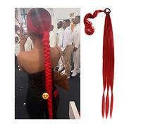 Chignon per Capelli 80 cm avvolgente sintetico lungo intrecciato coda di cavallo estensione dei capelli fascia parrucca sintetica pezzo panino for l'uso quotidiano delle donne Chignon per Capelli (Co