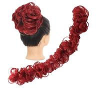 Chignon per Capelli Chignon disordinato pezzo di capelli soffice coda cavallo fai da te avvolgere intorno al panino cerchio ondulato ciambella for le signore estensioni dei