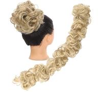 Chignon per Capelli Chignon disordinato pezzo di capelli soffice coda cavallo fai da te avvolgere intorno al panino cerchio ondulato ciambella for le signore estensioni dei