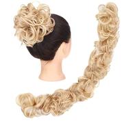 Chignon per Capelli Chignon disordinato pezzo di capelli soffice coda cavallo fai da te avvolgere intorno al panino cerchio ondulato ciambella for le signore estensioni dei