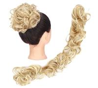 Chignon per Capelli Chignon disordinato pezzo di capelli soffice coda cavallo fai da te avvolgere intorno al panino cerchio ondulato ciambella for le signore estensioni dei