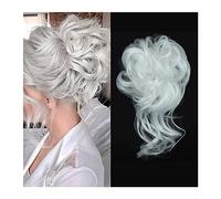 Chignon per capelli Chignon disordinato Pezzo for capelli Scrunchie Updo arruffato Estensioni for capelli Chignon con elastico Estensioni coda di cavallo ondulata riccia Chignon sintetico for donne Ra