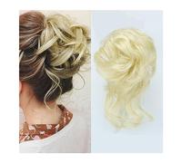 Chignon per capelli Chignon disordinato Pezzo for capelli Scrunchie Updo arruffato Estensioni for capelli Chignon con elastico Estensioni coda di cavallo ondulata riccia Chignon sintetico for donne Ra