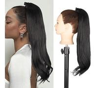 Chignon per Capelli Chignon sintetico disordinato moda donna lunga parrucca riccia fascia stile chignon coda di cavallo estensioni dei capelli pettine parrucca chignon Chignon per Capelli (Color : 01