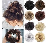 Chignon per capelli, Ciambella elastica for capelli for acconciature con coda di cavallo, chignon e chignon, for dare volume alle donne Creatori di Chignon per capelli(Golden yellow)