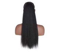 Chignon per Capelli Coda di cavallo Capelli sintetici arricciati Pezzi Capelli africani Coda di cavallo Soffice coda di cavallo Cavo di prolunga for parrucca da donna nera Chignon per Capelli (Color